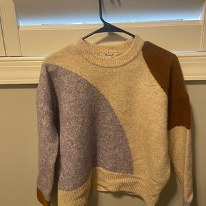 Madewell CEDARBROOK PULLOVER SWEATER IN COLORBLOCK Size XS (Item NC683)